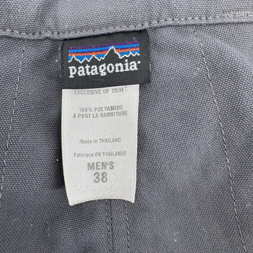Patagonia Mens Gray Nylon Canvas Hiking Utility Shorts Size‎ 38 Regular